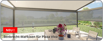 f NEU ! Senkrecht-Markisen für Plaza Viva